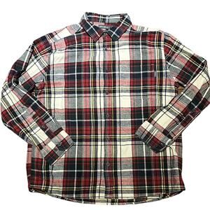 Eddie Bauer Mens XL Plaid Flannel Long Sleeve Casual Shirt